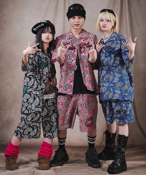 GALFY(ガルフィー)の「GALFY-俺らホ~ミ~SETUP(セットアップ・メンズ・ブルー/ブラック/ピンク・L/XL)」の20枚目の写真