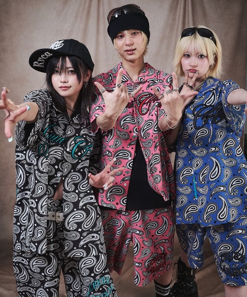 GALFY(ガルフィー)の「GALFY-俺らホ~ミ~SETUP(セットアップ・メンズ・ブルー/ブラック/ピンク・L/XL)」の21枚目の写真