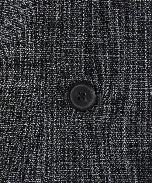 UNITED TOKYO（ユナイテッドトウキョウ）の「【着心地抜群】Slab Tweed カバーオールシャツ　｜レーヨン/伸縮性/羽織り/通気性/薄手（カバーオール・メンズ・ネイビー/ライトグレー/ブラック・1/2）」の20枚目の写真