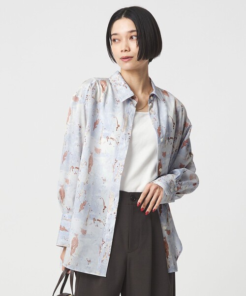 MASU  MARBLE PRINT SHIRTS マーブルプリントシャツ セール】マーブル プリント シャツ（シャツ/ブラウス）｜green label