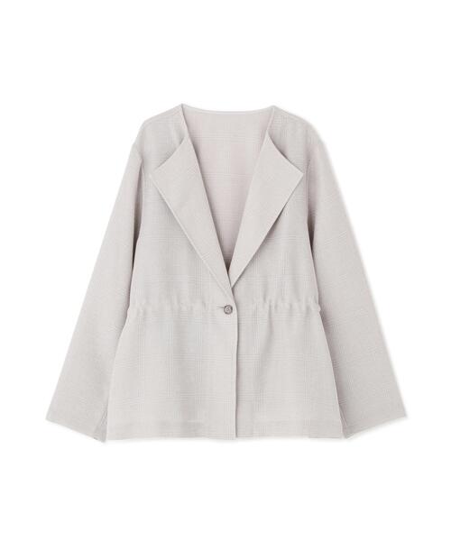 NATURAL BEAUTY BASIC（ナチュラルビューティーベーシック）の「ドロストシャドーチェックジャケット（テーラードジャケット・レディース・グレー系その他/ベージュ系その他・FREE）」の19枚目の写真