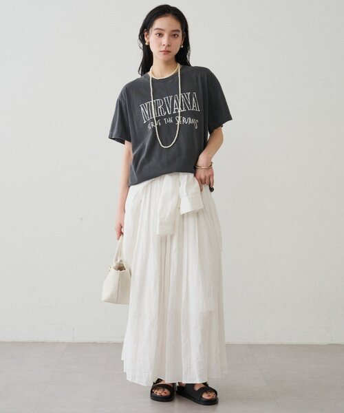 LOUNGEDRESS(ラウンジドレス)の「【GOOD ROCK SPEED】NIRVANA T(Tシャツ/カットソー・レディース・ブラック・FREE)」の2枚目の写真