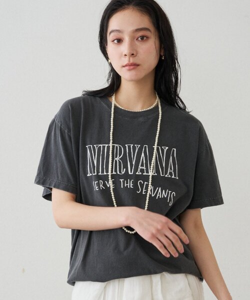 LOUNGEDRESS(ラウンジドレス)の「【GOOD ROCK SPEED】NIRVANA T(Tシャツ/カットソー・レディース・ブラック・FREE)」の8枚目の写真