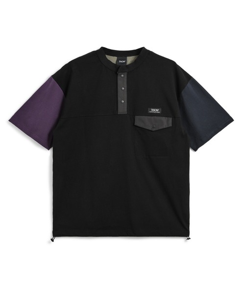 TAION（タイオン）の「【TAION(タイオン)】〈ユニセックス〉ノンダウン マウンテン ヘンリーネック ポケット Tシャツ（Tシャツ/カットソー・メンズ・ホワイト/ブラック系その他7/マスタード/ダークネイビー/その他6/ダークオリーブ/ダークパープル/カーキ/ダークグリーン・2XL/M/S/XL/L/3XL）」の9枚目の写真