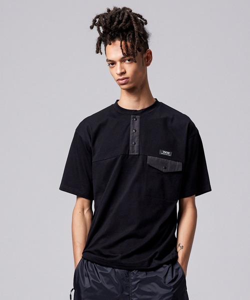 TAION（タイオン）の「【TAION(タイオン)】〈ユニセックス〉ノンダウン マウンテン ヘンリーネック ポケット Tシャツ（Tシャツ/カットソー・メンズ・ホワイト/ブラック系その他7/マスタード/ダークネイビー/その他6/ダークオリーブ/ダークパープル/カーキ/ダークグリーン・2XL/M/S/XL/L/3XL）」の17枚目の写真
