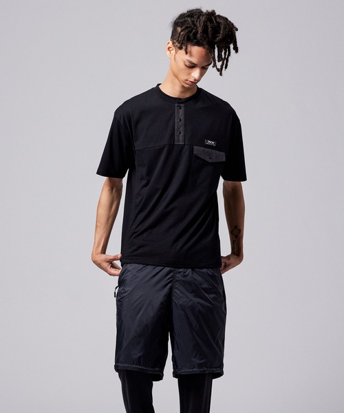 TAION（タイオン）の「【TAION(タイオン)】〈ユニセックス〉ノンダウン マウンテン ヘンリーネック ポケット Tシャツ（Tシャツ/カットソー・メンズ・ホワイト/ブラック系その他7/マスタード/ダークネイビー/その他6/ダークオリーブ/ダークパープル/カーキ/ダークグリーン・2XL/M/S/XL/L/3XL）」の18枚目の写真