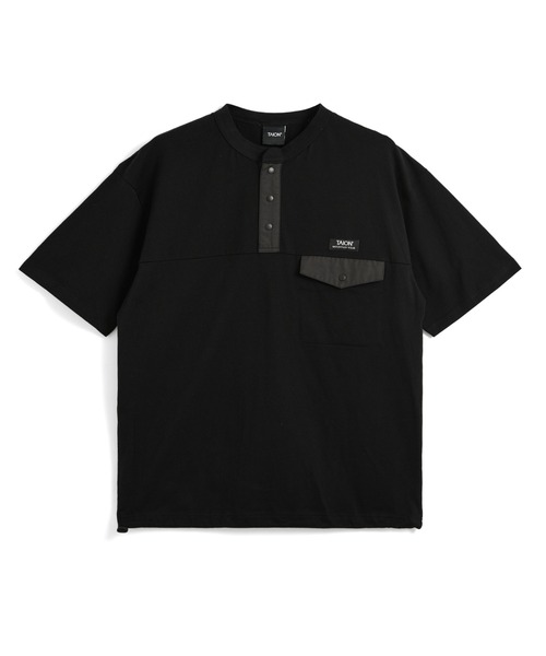 TAION（タイオン）の「【TAION(タイオン)】〈ユニセックス〉ノンダウン マウンテン ヘンリーネック ポケット Tシャツ（Tシャツ/カットソー・メンズ・ホワイト/ブラック系その他7/マスタード/ダークネイビー/その他6/ダークオリーブ/ダークパープル/カーキ/ダークグリーン・2XL/M/S/XL/L/3XL）」の12枚目の写真