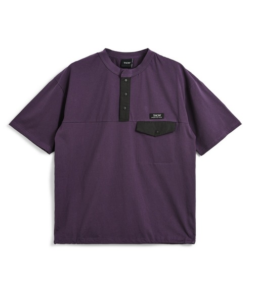 TAION（タイオン）の「【TAION(タイオン)】〈ユニセックス〉ノンダウン マウンテン ヘンリーネック ポケット Tシャツ（Tシャツ/カットソー・メンズ・ホワイト/ブラック系その他7/マスタード/ダークネイビー/その他6/ダークオリーブ/ダークパープル/カーキ/ダークグリーン・2XL/M/S/XL/L/3XL）」の13枚目の写真