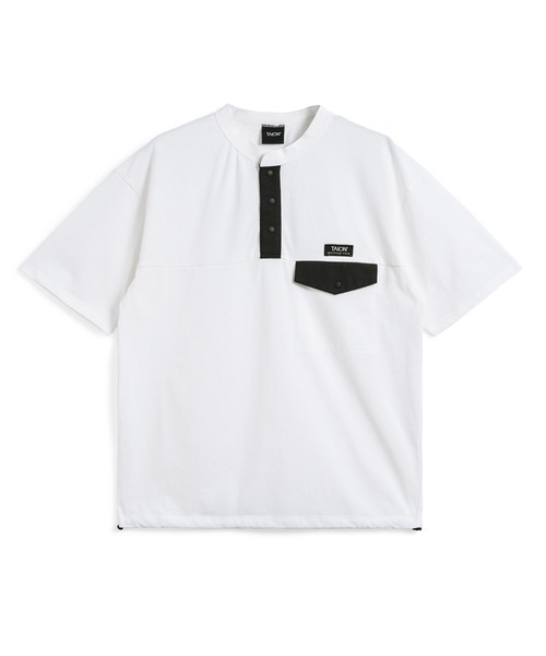 TAION（タイオン）の「【TAION(タイオン)】〈ユニセックス〉ノンダウン マウンテン ヘンリーネック ポケット Tシャツ（Tシャツ/カットソー・メンズ・ホワイト/ブラック系その他7/マスタード/ダークネイビー/その他6/ダークオリーブ/ダークパープル/カーキ/ダークグリーン・2XL/M/S/XL/L/3XL）」の15枚目の写真
