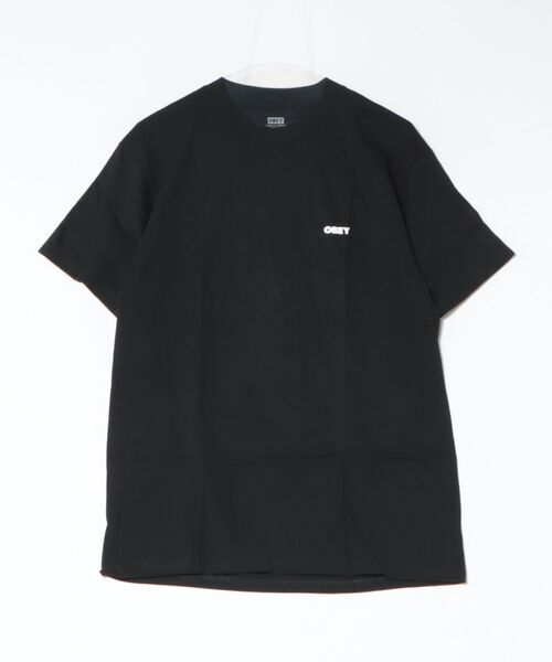OBEY（オベイ）の「OBEY/オベー THE MEDIUM IS THE MESSAGE 165264333（Tシャツ/カットソー・メンズ・ブラック/ホワイト・S/M/L）」の2枚目の写真