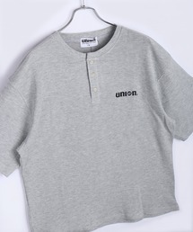 76（セブンティシックス）の「76 / ナナロク ワッフル ヘンリーネック 半袖Tシャツ ワンポイント刺繍（Tシャツ/カットソー）」