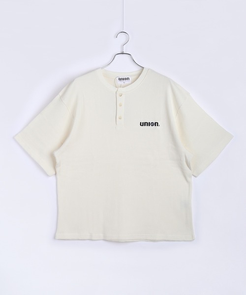 76(セブンティシックス)の「76 / ナナロク ワッフル ヘンリーネック 半袖Tシャツ ワンポイント刺繍(Tシャツ/カットソー・メンズ・オフホワイト/杢グレー/ブラック・L/M)」の15枚目の写真