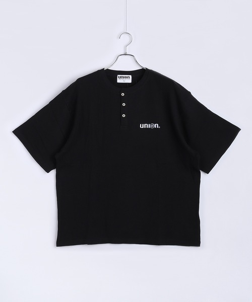 76(セブンティシックス)の「76 / ナナロク ワッフル ヘンリーネック 半袖Tシャツ ワンポイント刺繍(Tシャツ/カットソー・メンズ・オフホワイト/杢グレー/ブラック・L/M)」の18枚目の写真