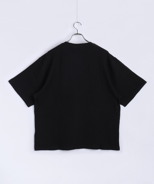 76(セブンティシックス)の「76 / ナナロク ワッフル ヘンリーネック 半袖Tシャツ ワンポイント刺繍(Tシャツ/カットソー・メンズ・オフホワイト/杢グレー/ブラック・L/M)」の19枚目の写真
