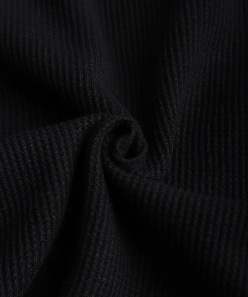 76(セブンティシックス)の「76 / ナナロク ワッフル ヘンリーネック 半袖Tシャツ ワンポイント刺繍(Tシャツ/カットソー・メンズ・オフホワイト/杢グレー/ブラック・L/M)」の13枚目の写真