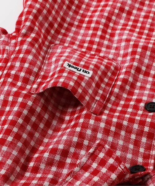 BREEZE（ブリーズ）の「B NEWJACK ケミカルプリントチェックシャツ（シャツ/ブラウス・キッズ・ミント/レッド・90/100/110/120/130/140/150/160）」の16枚目の写真