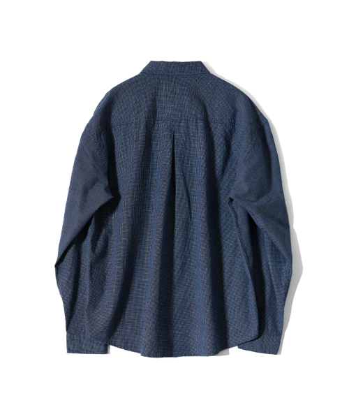 HORLISUN(ホーリーサン)の「Maili Denim Check Shirt Navy(シャツ/ブラウス・レディース・その他・SMALL/MEDIUM/LARGE)」の2枚目の写真