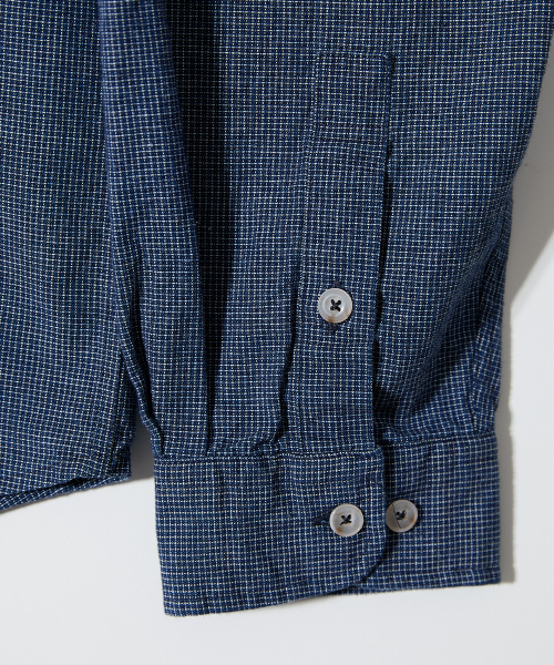 HORLISUN(ホーリーサン)の「Maili Denim Check Shirt Navy(シャツ/ブラウス・レディース・その他・SMALL/MEDIUM/LARGE)」の5枚目の写真