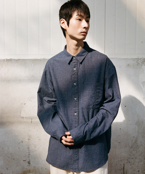 HORLISUN(ホーリーサン)の「Maili Denim Check Shirt Navy(シャツ/ブラウス・レディース・その他・SMALL/MEDIUM/LARGE)」の11枚目の写真