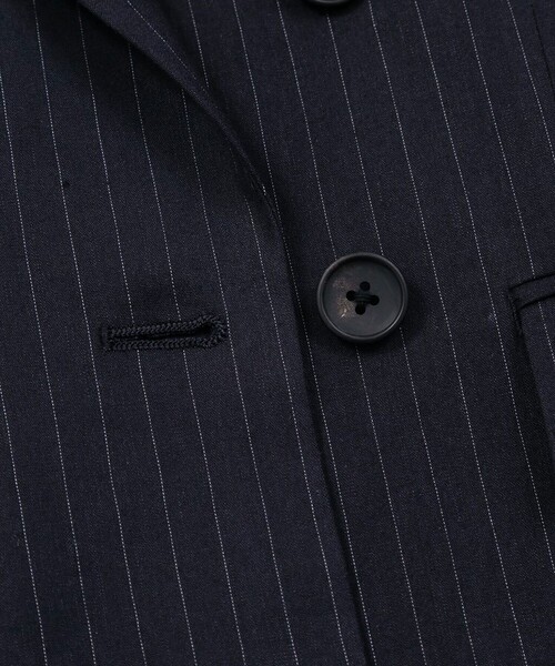 BROOKS BROTHERS(ブルックスブラザーズ)の「リネンブレンド ピンストライプ ダブル4ボタン ピークトラペルジャケット(テーラードジャケット・レディース・ネイビー・2/4/6)」の5枚目の写真