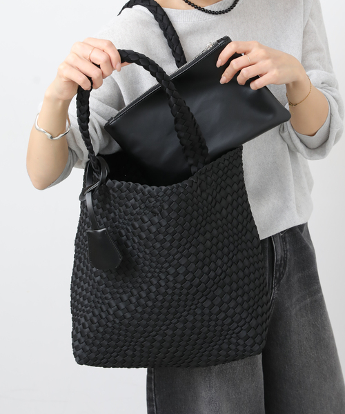 JOURNAL STANDARD relume（ジャーナルスタンダード　レリューム）の「《追加》RELUME メッシュTOTE（トートバッグ・レディース・ブラック・FREE）」の4枚目の写真