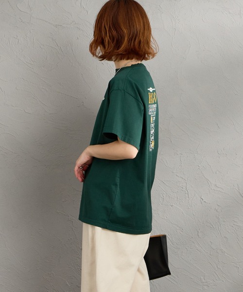 THE SHINZONE（ザ　シンゾーン）の「[THE SHINZONE/ザ シンゾーン] BINGO バックプリントＴシャツ（Tシャツ/カットソー・レディース・ホワイト/ダークグリーン/グレー・0）」の7枚目の写真