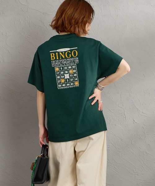 THE SHINZONE（ザ　シンゾーン）の「[THE SHINZONE/ザ シンゾーン] BINGO バックプリントＴシャツ（Tシャツ/カットソー・レディース・ホワイト/ダークグリーン/グレー・0）」の8枚目の写真