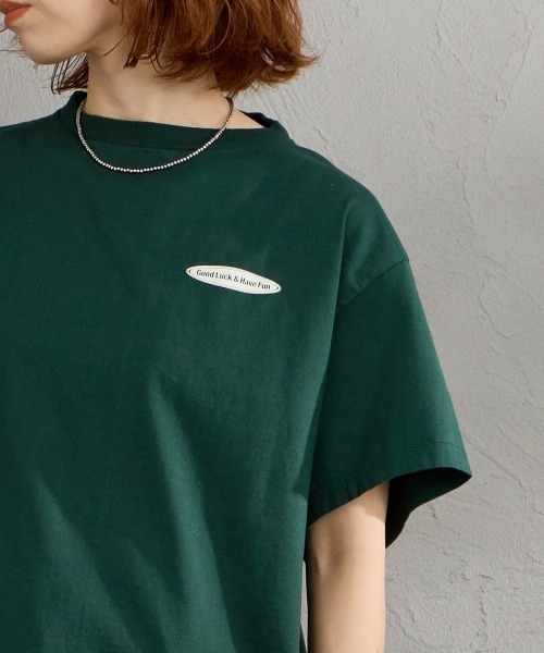 THE SHINZONE（ザ　シンゾーン）の「[THE SHINZONE/ザ シンゾーン] BINGO バックプリントＴシャツ（Tシャツ/カットソー・レディース・ホワイト/ダークグリーン/グレー・0）」の9枚目の写真