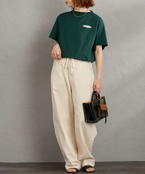 THE SHINZONE（ザ　シンゾーン）の「[THE SHINZONE/ザ シンゾーン] BINGO バックプリントＴシャツ（Tシャツ/カットソー・レディース・ホワイト/ダークグリーン/グレー・0）」の4枚目の写真