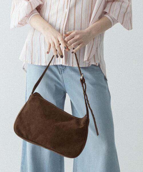 URBAN RESEARCH Sonny Label（アーバンリサーチサニーレーベル）の「フェイクスエードショルダーバッグ（ショルダーバッグ・レディース・ダークブラウン/ライトブラウン・ONE）」の2枚目の写真
