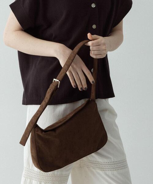 riaraROPE  フェイクスエードミニショルダーバッグ ROPE'（ロペ）の「フェイクスエードミニショルダーバッグ（）」 - WEAR
