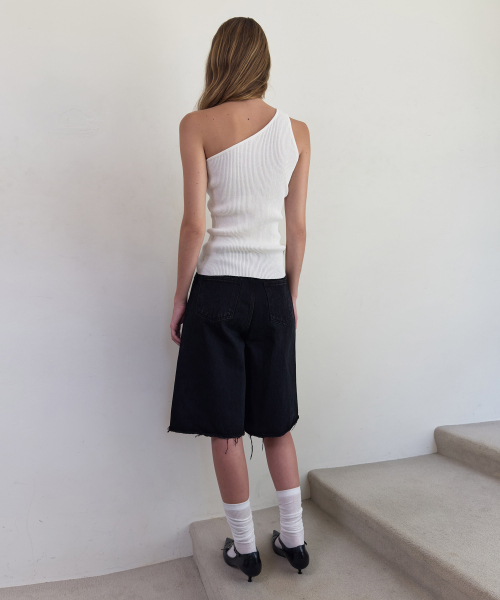 DIAGONAL(ダイアゴナル)の「DENIM WRAP SKIRT SHORTS (black)(デニムパンツ・レディース・その他・SMALL/MEDIUM/LARGE)」の5枚目の写真