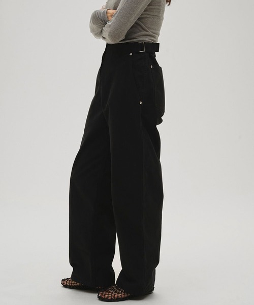 TODAYFUL（トゥデイフル）の「[TODAYFUL/トゥデイフル]Boyfriend Cotton Pants（その他パンツ・レディース・ブラック/ホワイト・38/36）」の12枚目の写真