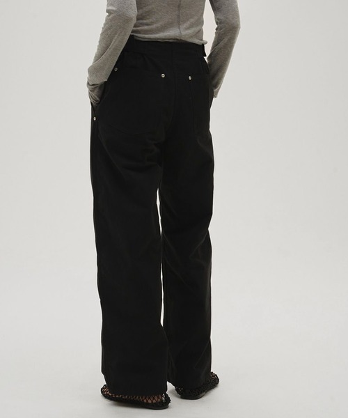 TODAYFUL（トゥデイフル）の「[TODAYFUL/トゥデイフル]Boyfriend Cotton Pants（その他パンツ・レディース・ブラック/ホワイト・38/36）」の13枚目の写真