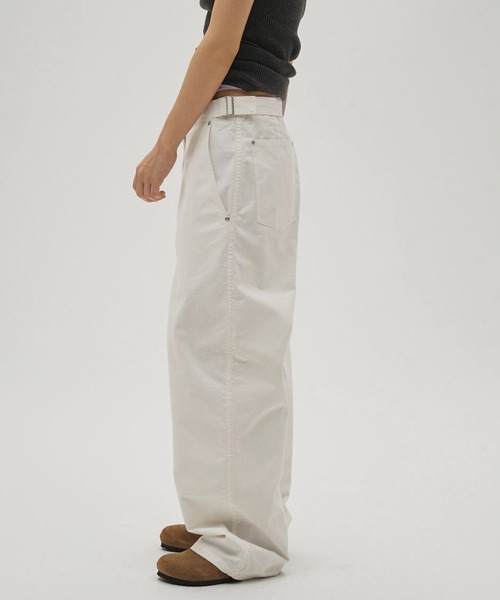 TODAYFUL（トゥデイフル）の「[TODAYFUL/トゥデイフル]Boyfriend Cotton Pants（その他パンツ・レディース・ブラック/ホワイト・38/36）」の5枚目の写真