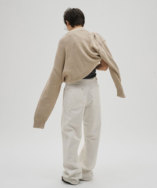 TODAYFUL（トゥデイフル）の「[TODAYFUL/トゥデイフル]Boyfriend Cotton Pants（その他パンツ・レディース・ブラック/ホワイト・38/36）」の8枚目の写真