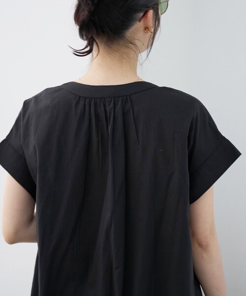 coen（コーエン）の「【MARKET（マーケット）】スキッパーフレンチスリーブワンピース（インフルエンサー紹介アイテム）（ワンピース・レディース・レッド/その他1/その他2/ブラック・M/L）」の9枚目の写真