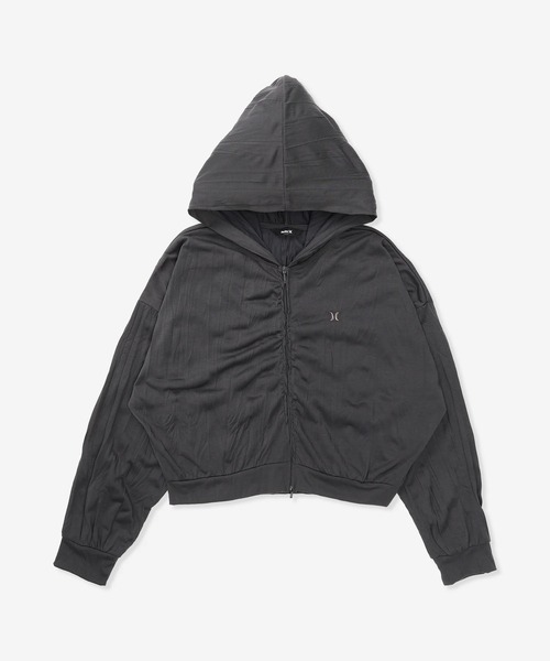 Hurley (ハーレー)の「Hurley/ハーレー ジップアップ パーカー UVカット WCFF261042(パーカー・レディース・オレンジ/オフホワイト/グレー・FREE)」の1枚目の写真