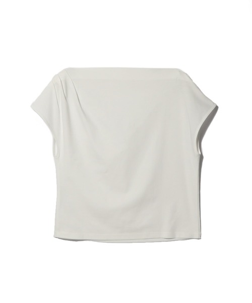 ESTNATION(エストネーション)の「ESTNATION / フレンチスリーブポンチカットソー《EXCLUSIVE》(Tシャツ/カットソー・レディース・ネイビー/ホワイト・FREE)」の3枚目の写真