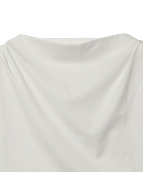 ESTNATION(エストネーション)の「ESTNATION / フレンチスリーブポンチカットソー《EXCLUSIVE》(Tシャツ/カットソー・レディース・ネイビー/ホワイト・FREE)」の4枚目の写真