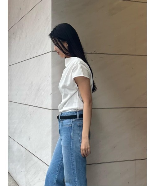 ESTNATION(エストネーション)の「ESTNATION / フレンチスリーブポンチカットソー《EXCLUSIVE》(Tシャツ/カットソー・レディース・ネイビー/ホワイト・FREE)」の10枚目の写真