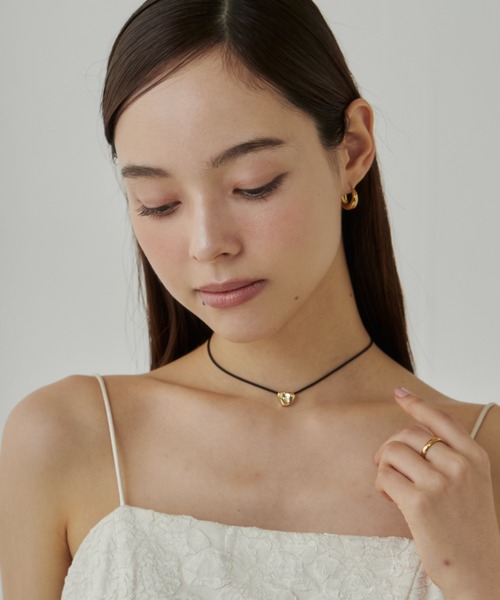 ciite' surgical stainless（シーテサージカルステンレス）の「【金属アレルギー対応】変形ハートメタルコードチョーカー サージカルステンレス（ネックレス・レディース・シルバー/ゴールド・FREE）」の11枚目の写真