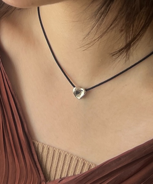 ciite' surgical stainless（シーテサージカルステンレス）の「【金属アレルギー対応】変形ハートメタルコードチョーカー サージカルステンレス（ネックレス・レディース・シルバー/ゴールド・FREE）」の19枚目の写真