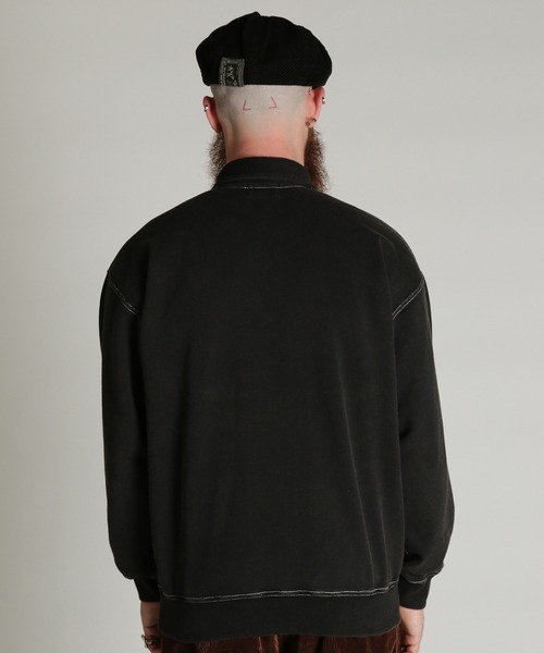 Schott(ショット)の「Schott/ショット/HALF ZIP SWEAT/ハーフ ジップ スウェット(スウェット・メンズ・ブラック/ダークグリーン/ネイビー・M/L/XL/2XL)」の5枚目の写真
