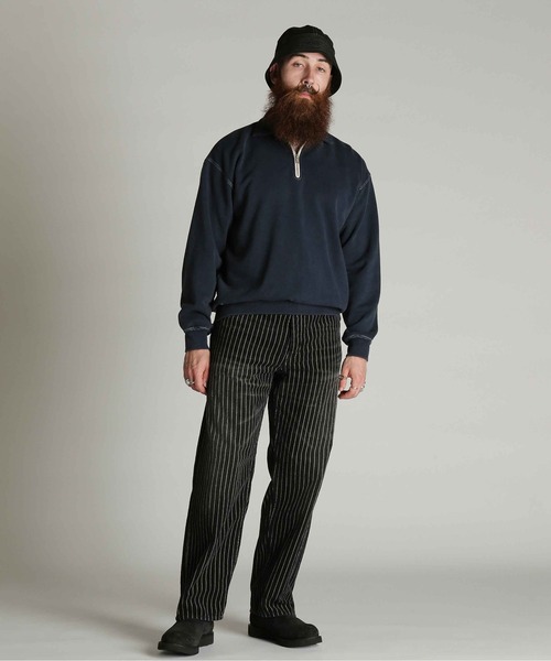 Schott(ショット)の「Schott/ショット/HALF ZIP SWEAT/ハーフ ジップ スウェット(スウェット・メンズ・ブラック/ダークグリーン/ネイビー・M/L/XL/2XL)」の11枚目の写真