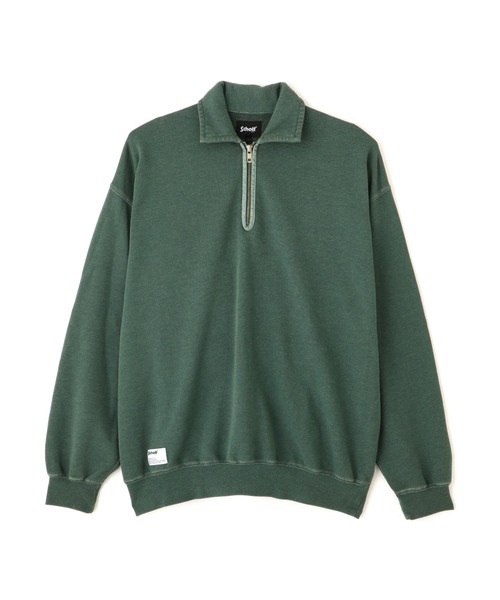 Schott(ショット)の「Schott/ショット/HALF ZIP SWEAT/ハーフ ジップ スウェット(スウェット・メンズ・ブラック/ダークグリーン/ネイビー・M/L/XL/2XL)」の15枚目の写真