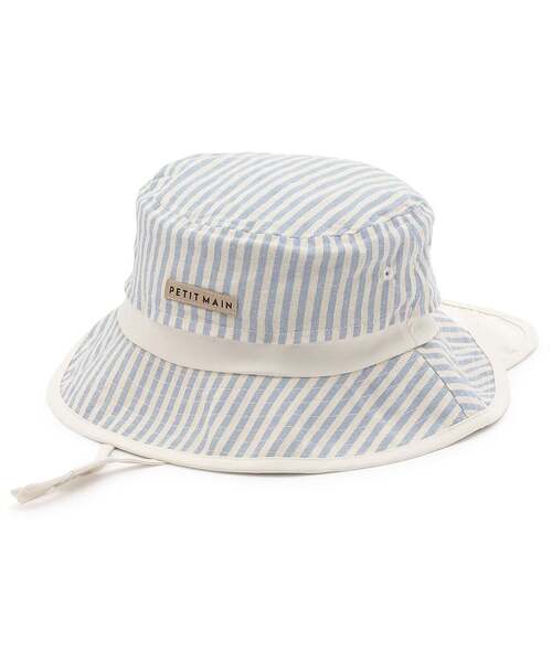 petit main（プティマイン）の「【UV】ポケッタブルバケットハット（ハット・キッズ・ミント/ネイビー/オートミール/サックスブルー/キャメル・54cm/50cm/52cm）」の4枚目の写真