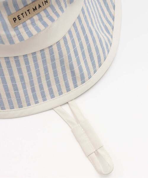 petit main（プティマイン）の「【UV】ポケッタブルバケットハット（ハット・キッズ・ミント/ネイビー/オートミール/サックスブルー/キャメル・54cm/50cm/52cm）」の12枚目の写真