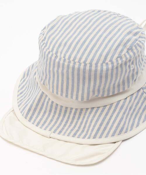 petit main（プティマイン）の「【UV】ポケッタブルバケットハット（ハット・キッズ・ミント/ネイビー/オートミール/サックスブルー/キャメル・54cm/50cm/52cm）」の11枚目の写真