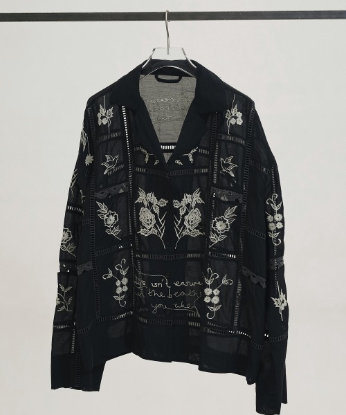 TODAYFUL（トゥデイフル）の「[TODAYFUL/トゥデイフル]  パッチワーク 刺繍シャツブラウス（シャツ/ブラウス・レディース・ボルドー/キナリ/ブラック・F）」の21枚目の写真